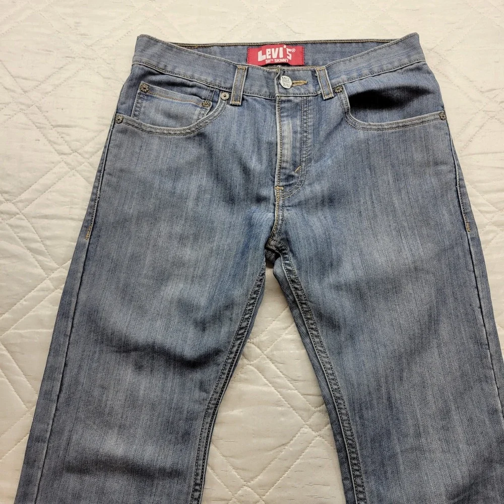 LEVI'S Red Tab 511 skinny blue jeans size 16R